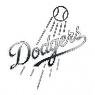Los Angeles Dodgers Silver Logo Sticker Heat Transfer
