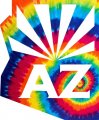 Arizona Coyotes rainbow spiral tie-dye logo decal sticker