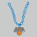 New York Knickerbockers Necklace logo decal sticker
