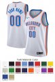 Oklahoma City Thunder Letter and Number Kits for Association Jersey Material Twill