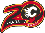 Calgary Flames 1999 00 Anniversary Logo decal sticker