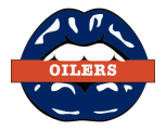 Edmonton Oilers Lips Logo Sticker Heat Transfer