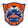 Autobots New York Mets logo Sticker Heat Transfer