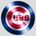 Chicago Cubs Stainless steel logo decal sticker