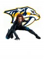 Nashville Predators Black Widow Logo decal sticker