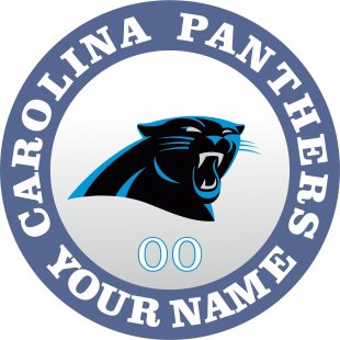 Carolina Panthers Customized Logo Sticker Heat Transfer