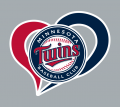 Minnesota Twins Heart Logo decal sticker