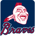 Atlanta Braves 1987-1989 Alternate Logo Sticker Heat Transfer