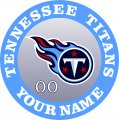 Tennessee Titans Customized Logo decal sticker