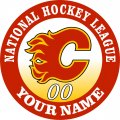 Calgary Flames Customized Logo decal sticker