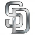 San Diego Padres Silver Logo Sticker Heat Transfer