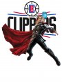 Los Angeles Clippers Thor Logo Sticker Heat Transfer