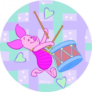 Disney Piglet Logo 23 Sticker Heat Transfer