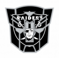 Autobots Oakland Raiders logo Sticker Heat Transfer