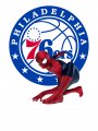 Philadelphia 76ers Spider Man Logo decal sticker