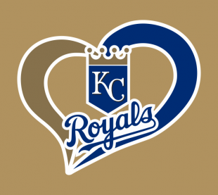 Kansas City Royals Heart Logo Sticker Heat Transfer