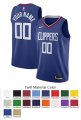 Los Angeles Clippers Custom Letter and Number Kits for Icon Jersey Material Twill