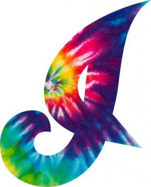 Cleveland Indians rainbow spiral tie-dye logo Sticker Heat Transfer