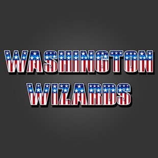 Washington Wizards American Captain Logo Sticker Heat Transfer