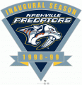 Nashville Predators 1998 99 Anniversary Logo decal sticker