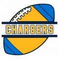 Football Los Angeles Chargers Logo Sticker Heat Transfer