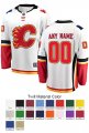 Calgary Flames Custom Letter and Number Kits for Away Jersey Material Twill
