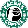 Indiana Pacers Starbucks Coffee Logo Sticker Heat Transfer