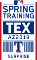 Texas Rangers 2019 Event Logo Sticker Heat Transfer