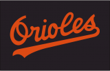Baltimore Orioles 1985-1988 Batting Practice Logo Sticker Heat Transfer