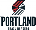 Portland Trail Blazers 2017-2018 Pres Primary Logo Sticker Heat Transfer