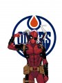 Edmonton Oilers Deadpool Logo Sticker Heat Transfer