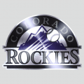 Colorado Rockies Stainless steel logo decal sticker