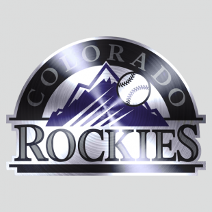 Colorado Rockies Stainless steel logo Sticker Heat Transfer