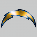 Los Angeles Chargers Stainless steel logo decal sticker