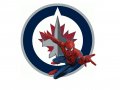 Winnipeg Jets Spider Man Logo Sticker Heat Transfer