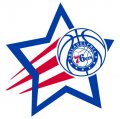 Philadelphia 76ers Basketball Goal Star logo Sticker Heat Transfer