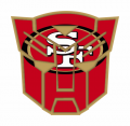 Autobots San Francisco 49ers logo Sticker Heat Transfer