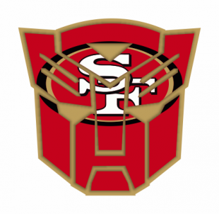 Autobots San Francisco 49ers logo decal sticker