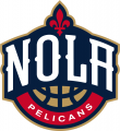 New Orleans Pelicans 2013-2014 Pres Secondary Logo Sticker Heat Transfer