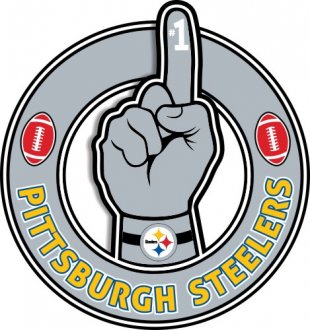 Number One Hand Pittsburgh Steelers logo Sticker Heat Transfer
