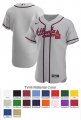 Atlanta Braves Custom Letter and Number Kits for Road Jersey Material Twill