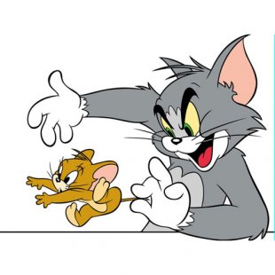 Tom and Jerry Logo 24 Sticker Heat Transfer
