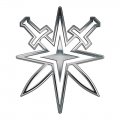 Vegas Golden Knights Silver Logo decal sticker