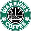 Golden State Warriors Starbucks Coffee Logo Sticker Heat Transfer