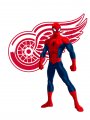 Detroit Red Wings Spider Man Logo Sticker Heat Transfer