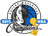 Dallas Mavericks 2010 11 Champion Logo decal sticker