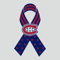 Montreal Canadiens Ribbon American Flag logo Sticker Heat Transfer