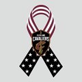Cleveland Cavaliers Ribbon American Flag logo Sticker Heat Transfer