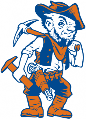 UTEP Miners 1991 Mascot Logo Sticker Heat Transfer