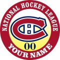 Montreal Canadiens Customized Logo Sticker Heat Transfer